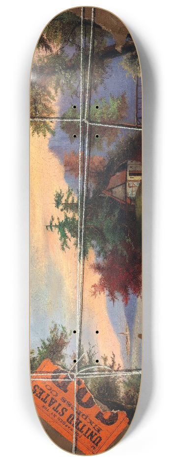 John Haberle - Torn in Transit 8.25 inch art skate deck