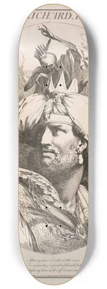John Hamilton Mortimer - Richard II, Act III, Scene II 8.25 inch art skate deck