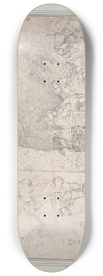 John Hamilton Mortimer - The Reviewers Cave 8.25 inch art skate deck