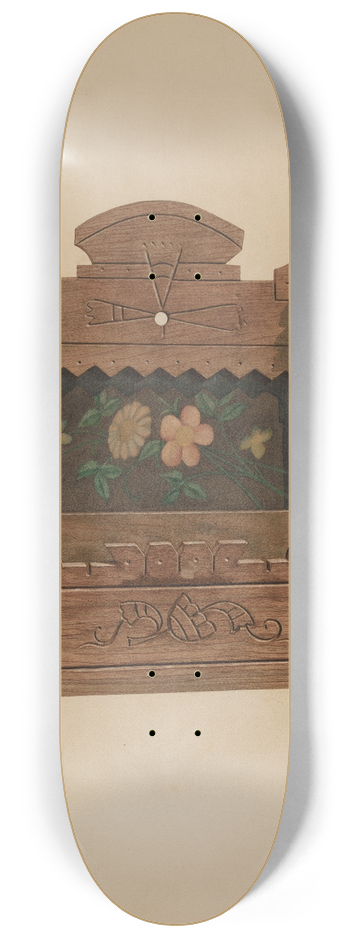 J. Herman McCollum - Comb and Brush Case 8.25 inch art skate deck