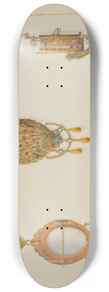 John H. Tercuzzi - Brooch 8.25 inch art skate deck