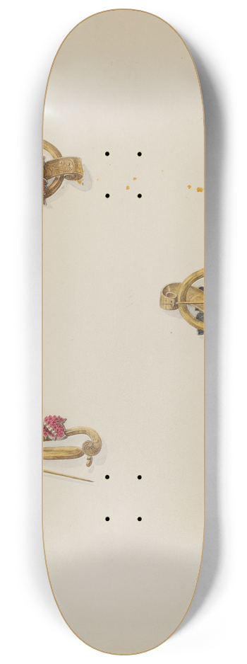 John H. Tercuzzi - Brooch 8.25 inch art skate deck