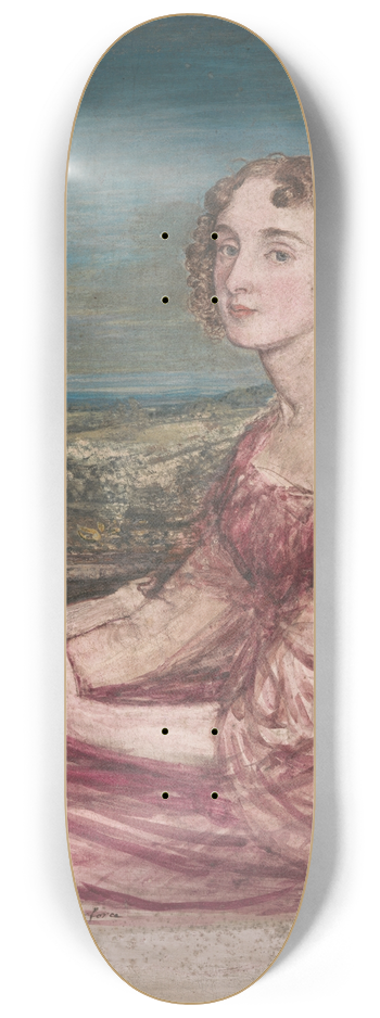 John Linnell - Mrs. William Wilberforce and Child 8.25 inch art skate deck