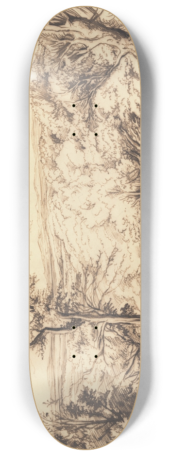 John Linnell - Woodcutters in a Forest 8.25 inch art skate deck
