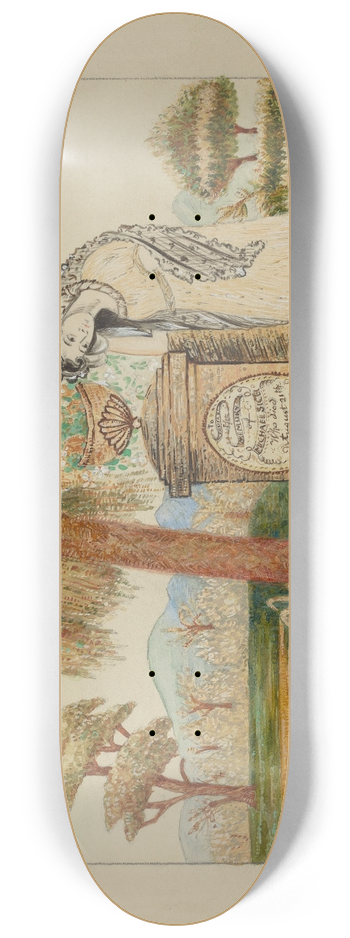 John Oster - Mourning Picture 8.25 inch art skate deck