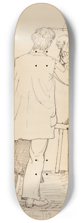 John Quincy Adams Ward - George Reynolds 8.25 inch art skate deck