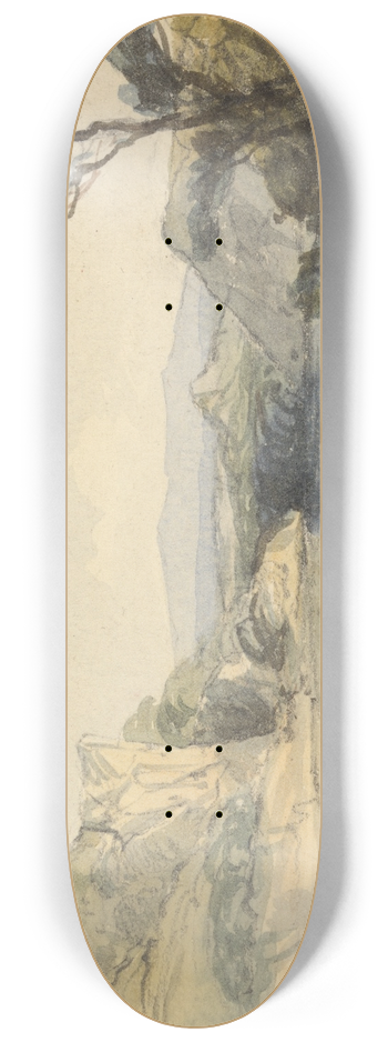 John Renton - Lake and Mountains 8.25 inch art skate deck