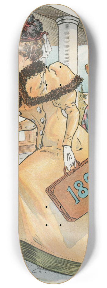John Samuel Pughe - The new girl 8.25 inch art skate deck