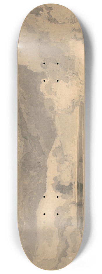 John Sell Cotman - Castle in a Landscape 8.25 inch art skate deck