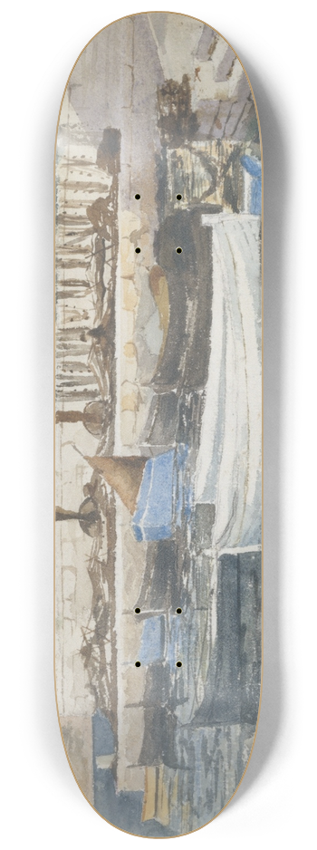 John Singer Sargent - Boats 8.25 inch art skate deck