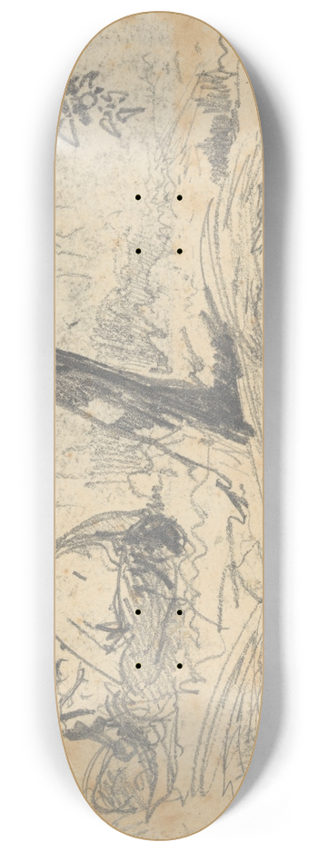 John Singer Sargent - Boy and Girl Seated by Tree 8.25 inch art skate deck