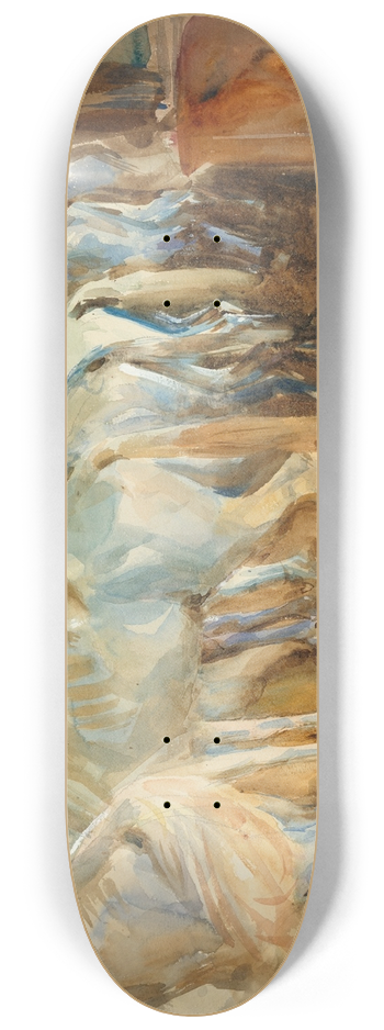 John Singer Sargent - Bus Horses in Jerusalem 8.25 inch art skate deck