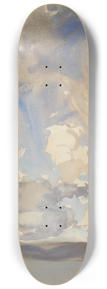John Singer Sargent - Clouds 8.25 inch art skate deck