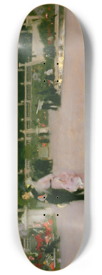 John Singer Sargent - In The Luxembourg Gardens 8.25 inch art skate deck