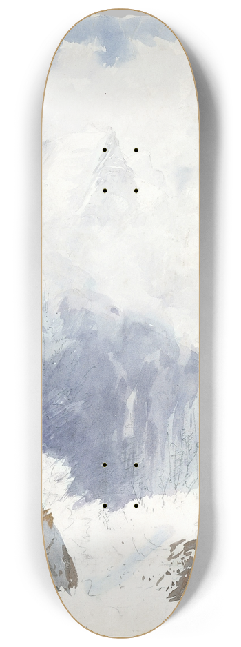 John Singer Sargent - Matterhorn from Zmutt Glacier, Zermatt 2 8.25 inch art skate deck