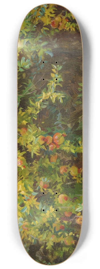 John Singer Sargent - Pomegranates, Majorca 8.25 inch art skate deck