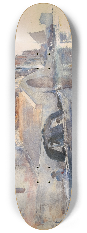 John Singer Sargent - Ponte Panada, Fondamenta Nuove, Venice 8.25 inch art skate deck