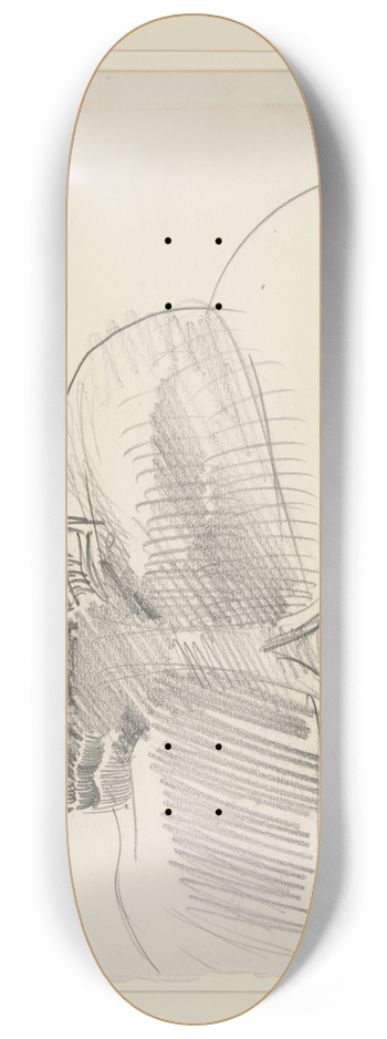 John Singer Sargent - Rattlesnake 8.25 inch art skate deck