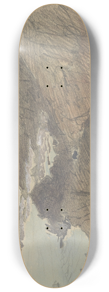John Singer Sargent - Rocky Coast 8.25 inch art skate deck