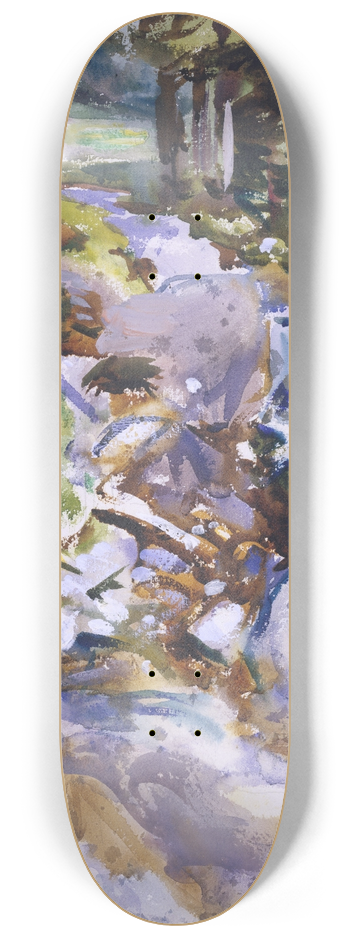 John Singer Sargent - Rushing Brook 8.25 inch art skate deck