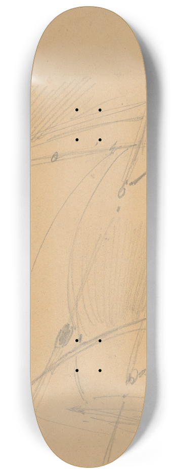 John Singer Sargent - Sails 8.25 inch art skate deck