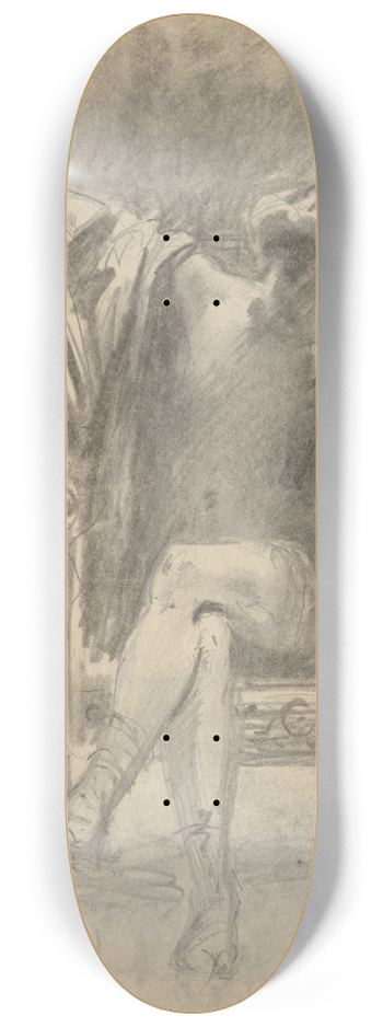 John Singer Sargent - SeatedFigure 8.25 inch art skate deck