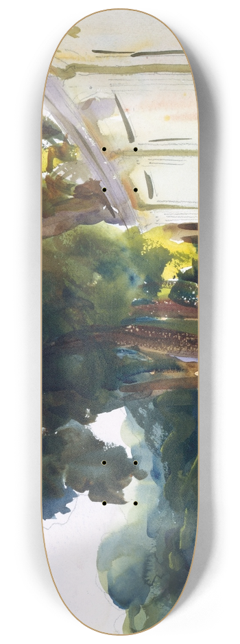 John Singer Sargent - Spanish Midday, Aranjuez 8.25 inch art skate deck