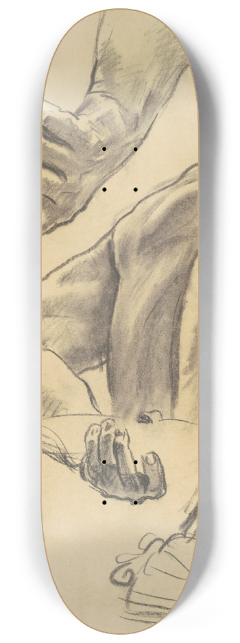 John Singer Sargent - Studies for Judgment 8.25 inch art skate deck