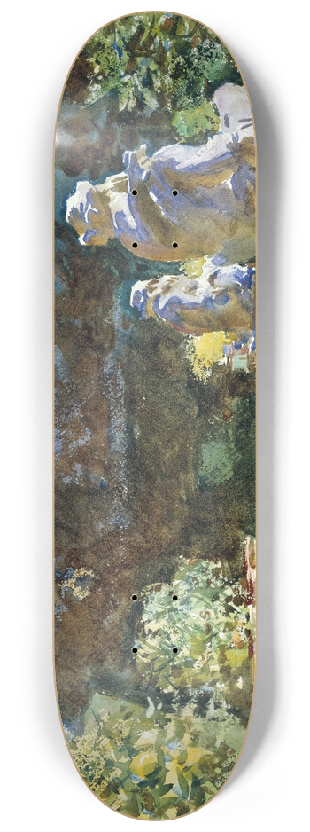 John Singer Sargent - Villa di Marlia, Lucca 8.25 inch art skate deck