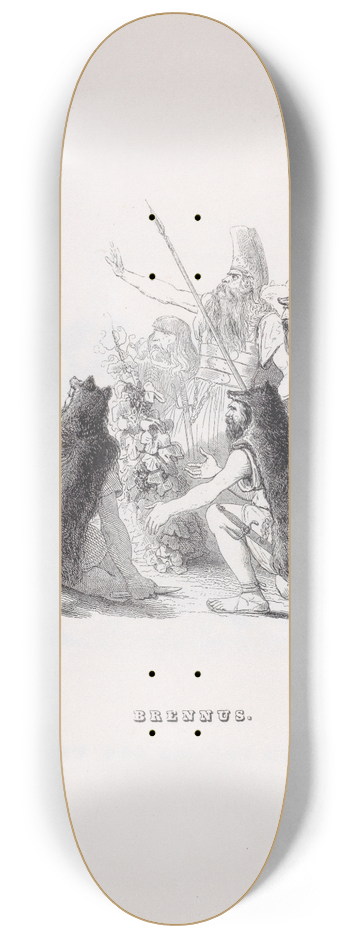 J. J. Grandville - Brennus 8.25 inch art skate deck