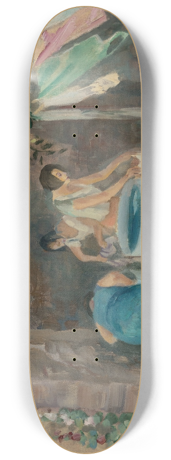 John Sloan - Wash day, Santa Fe 8.25 inch art skate deck