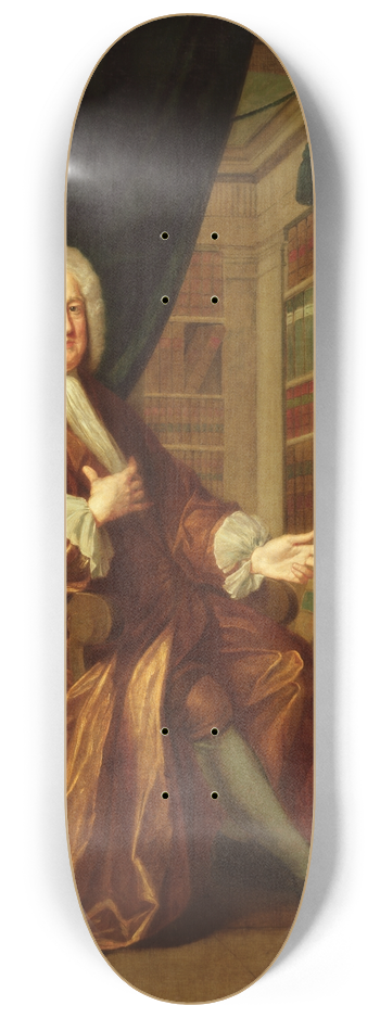 John Smibert - Benjamin Moreland, High Master of St. Pauls School 8.25 inch art skate deck