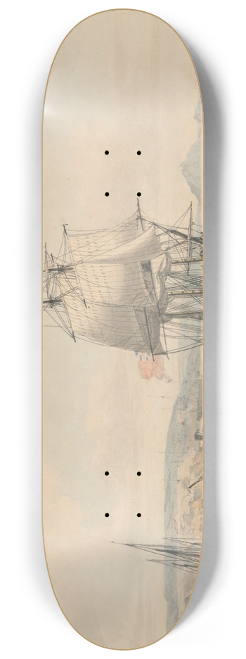 John Thomas Serres - Plymouth Roads 8.25 inch art skate deck