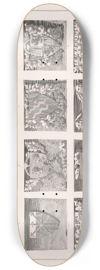 John Topham - Plate XII: St Stephens Chapel 8.25 inch art skate deck