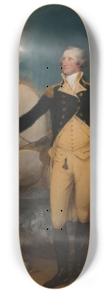 John Trumbull - General George Washington atTrenton 8.25 inch art skate deck