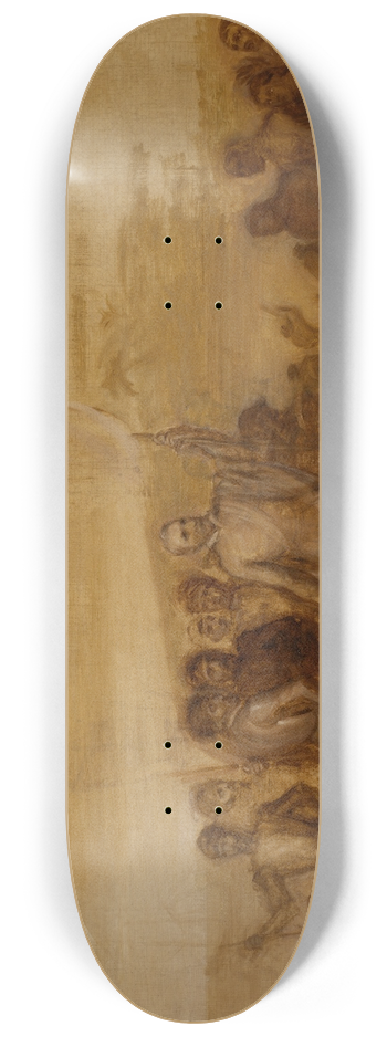 John Vanderlyn - The Landing Of Columbus 8.25 inch art skate deck