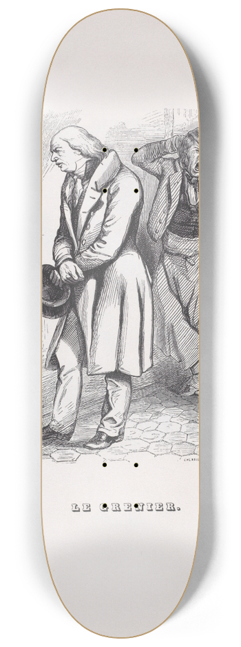 J. J. Grandville - The Attic 8.25 inch art skate deck