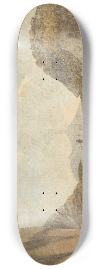 John Warwick Smith - View of Vesuvius 8.25 inch art skate deck