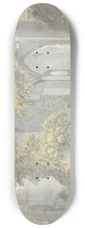 John Webber - Goodrich Castle on the Wye, Hertfordshire 8.25 inch art skate deck