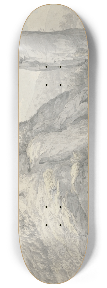 John Webber - Landscape in Derbyshire 8.25 inch art skate deck