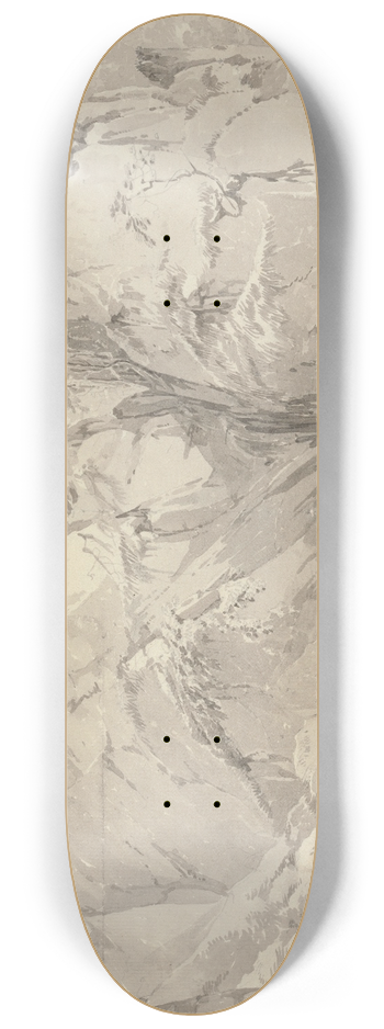 John Webber - View from Renards Hole, Dovedale, Derbyshire 8.25 inch art skate deck