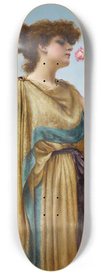 John William Godward - The Fragrant Rose 8.25 inch art skate deck