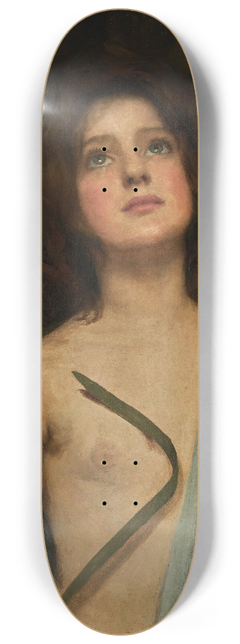 John William Waterhouse - A Young Saint 8.25 inch art skate deck
