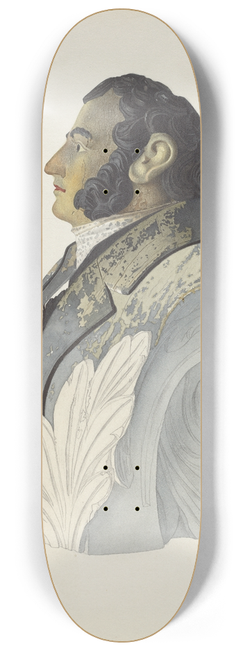 John W. Kelleher - Figurehead 8.25 inch art skate deck