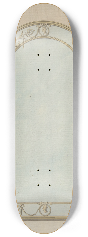 John Yenn - Design for a a Mirror with a Rounded Top 8.25 inch art skate deck
