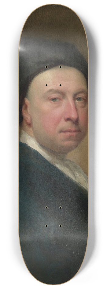 Jonathan Richardson the Elder - Self-Portrait 8.25 inch art skate deck