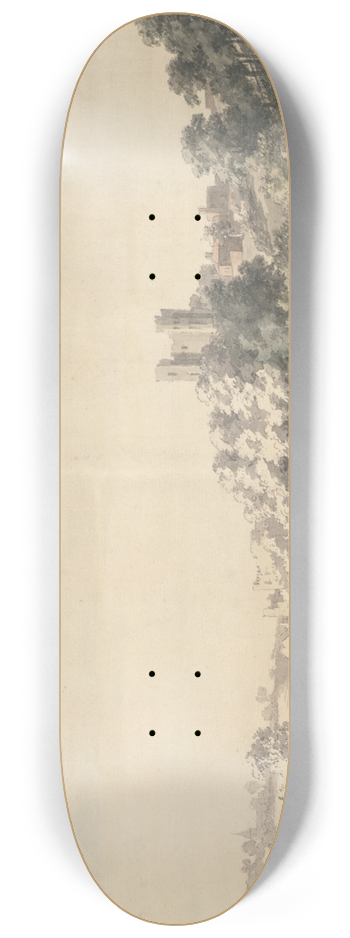 Jonathan Skelton - The Bridge and Castle at Rochester 8.25 inch art skate deck