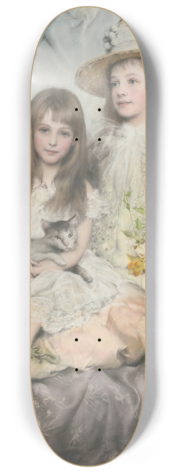 Josef Arpd Koppay - Austrian Sisters 8.25 inch art skate deck