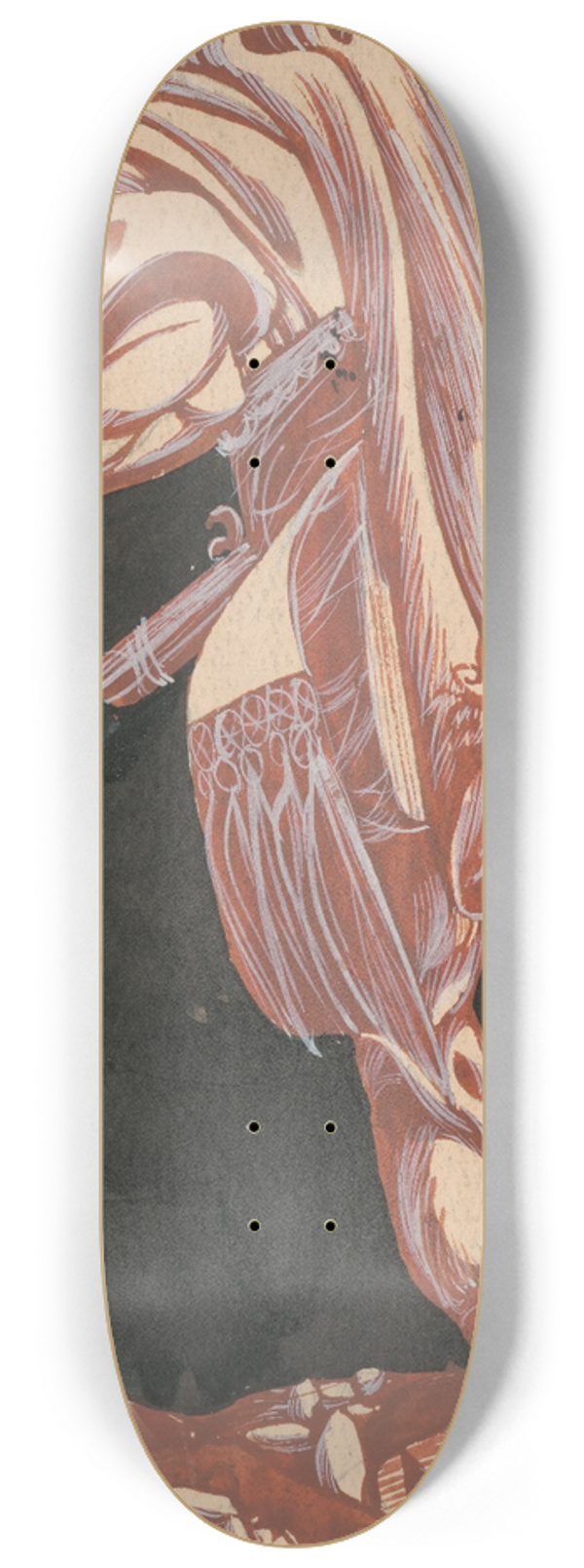 Jn Novk - Cover Design for tefan Grfs Book Jur Jnoiak. 8.25 inch art skate deck