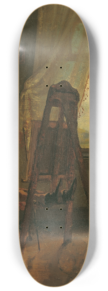 Josef Danhauser - Der eingeschlafene Maler im Atelier 8.25 inch art skate deck